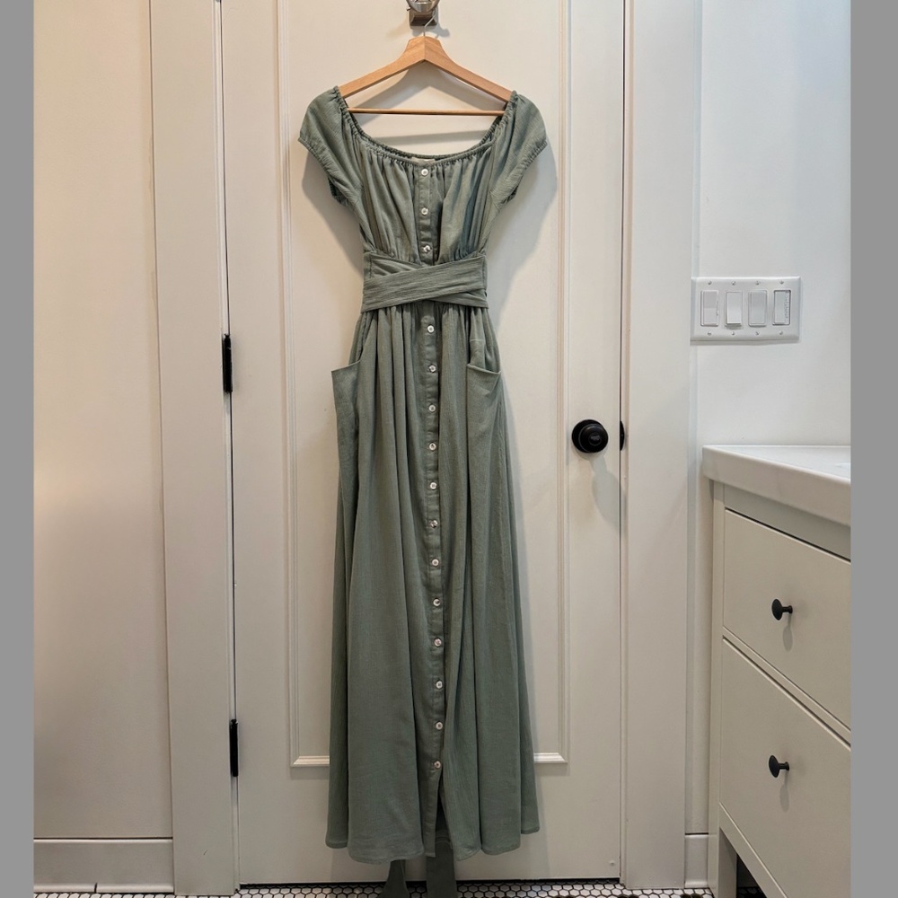 Mara Hoffman SS16 Off-Shoulder Maxi Dress (Size: 0)